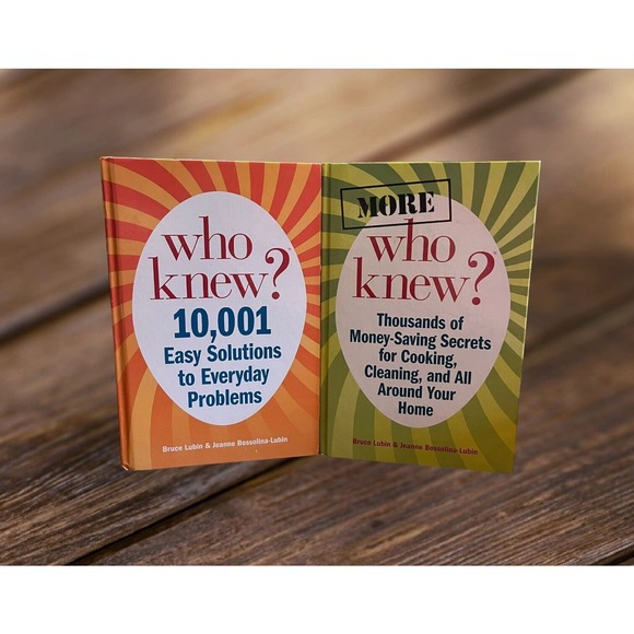Who Knew? & More Who Knew 10,001 Solutions to Everyday Problems Hardcover Books - Picture 1 of 10
